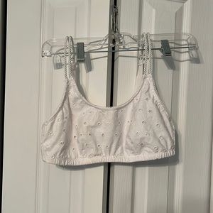 White floral bikini top